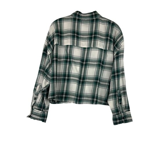 Abercrombie & Fitch crop women's shirt Small oversized  up to 50'chest 20' long - Picture 5 of 7